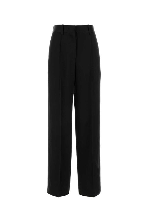 Acetate Viscose Trousers — Black
