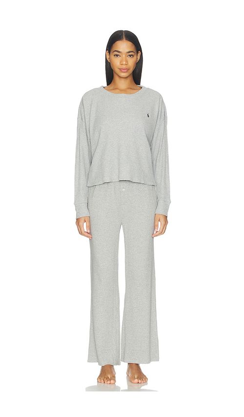 Polo Ralph Lauren Intimates Crew Neck Wide Leg Pant Set in Grey. - M also in L, S, XL