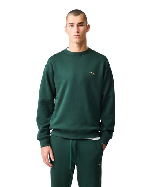 Men's Otago Cotton Crew Neck Sweatshirt - Forest