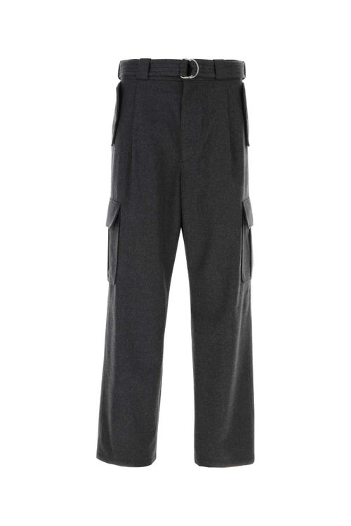 Wool Cargo Cargo Pants — Gray