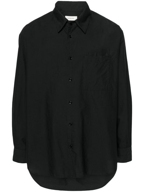Lemaire | LEMAIRE double-pocket shirt - ブラック | Realry