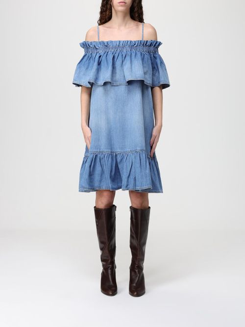 Dress Woman color Denim