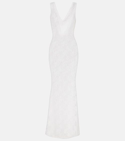 Adel sheer lace maxi dress