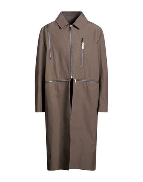 Man Overcoat & Trench Coat Khaki Size 36 Cotton