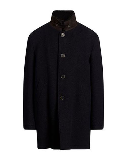 Man Coat Midnight blue Size 3XL Wool, Polyamide, Acrylic, Polyester, Mohair wool