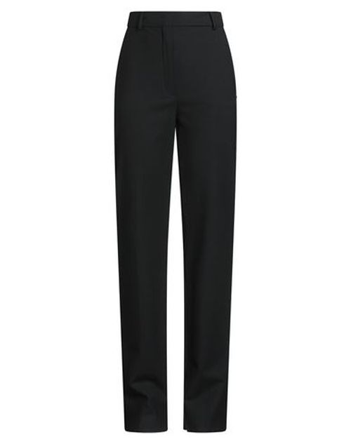 Woman Pants Black Size 8 Virgin Wool, Elastane