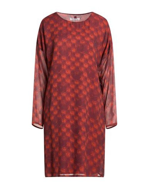 Woman Mini dress Rust Size 4 Viscose