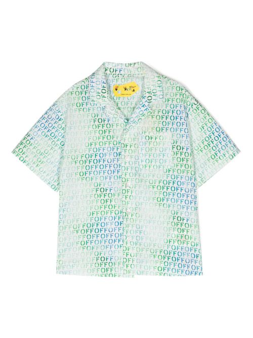 Logo-print cotton shirt