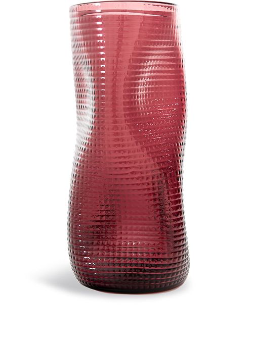 Coral abstract textured vase