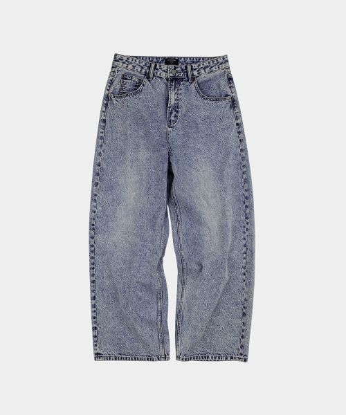 Stone Wide Jeans Denim Pants Ice Gray