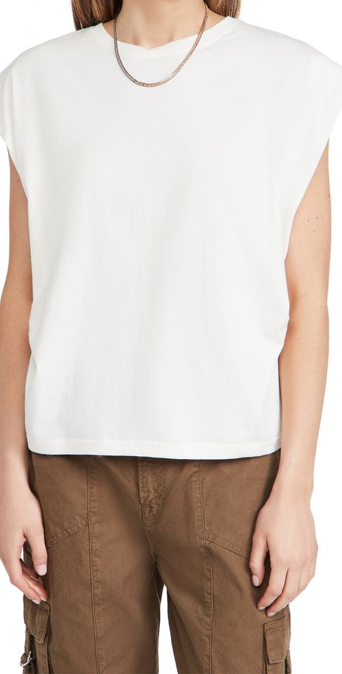 Trina Muscle Tee White Sand