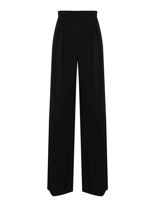 Msedivo trousers in shiny light satin