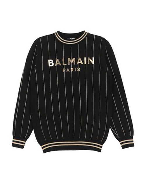 Kid Boy Sweater Black Size 13 Cotton, Viscose, Cashmere, Metallic fiber, Polyamide