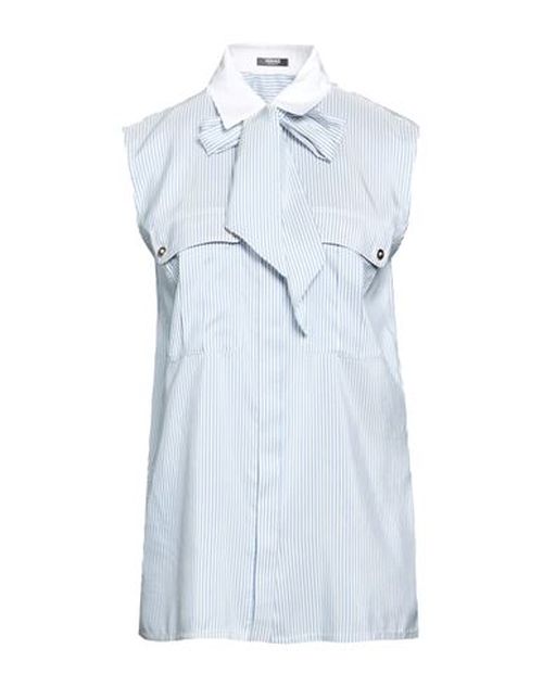 Woman Shirt Light blue Size 8 Silk, Cotton