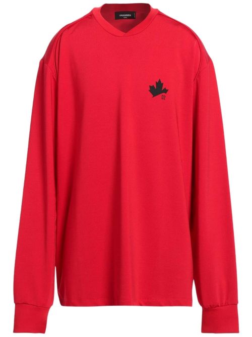 Dsquared2 Small Maple Leaf Logo Red Sweatshirt - Red