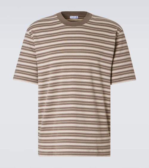 Striped cotton jersey T-shirt