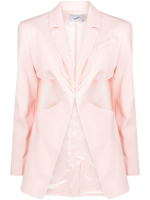 Twisted cut-out blazer - Pink