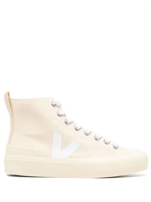 Logo-patch hi-top sneakers - Neutrals
