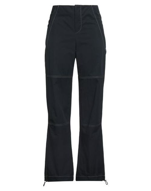 Woman Pants Black Size 2 Cotton, Nylon
