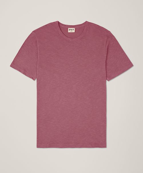 Men's Mauve Featherweight Slub Crew Tee