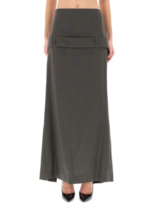 Pocket-detail Long Skirt