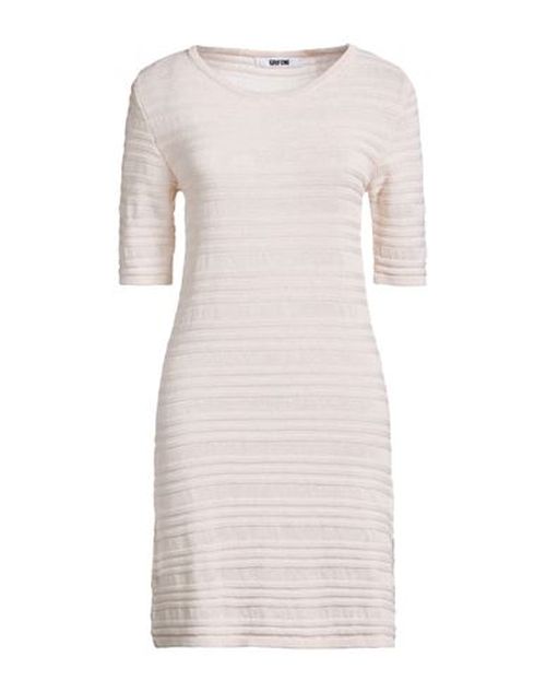 Woman Mini dress Cream Size 4 Cotton