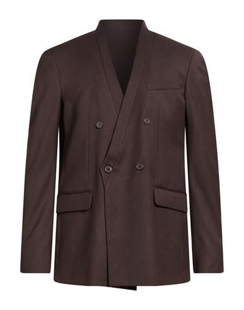 Marsēm Man Blazer Chocolate brown Size 36 Polyester, Viscose, Elastane