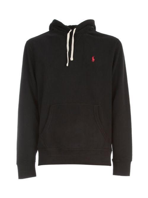 Embroidered logo hooded sweatshirt