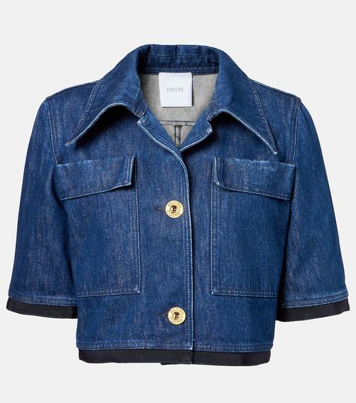 Cropped denim jacket