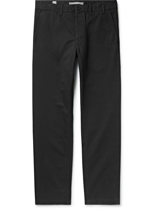 Aros Heavy Straight-Leg Organic Cotton Trousers