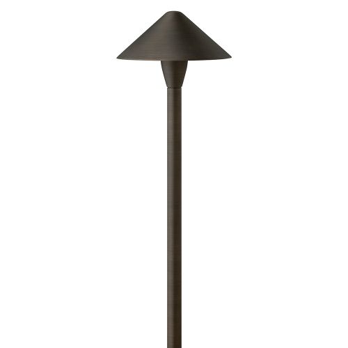 Brass Satin Black LED Path Light from the Hardy Island Path Light Collection