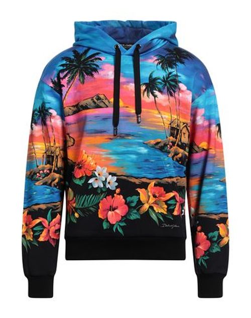 Man Sweatshirt Azure Size 34 Cotton, Elastane