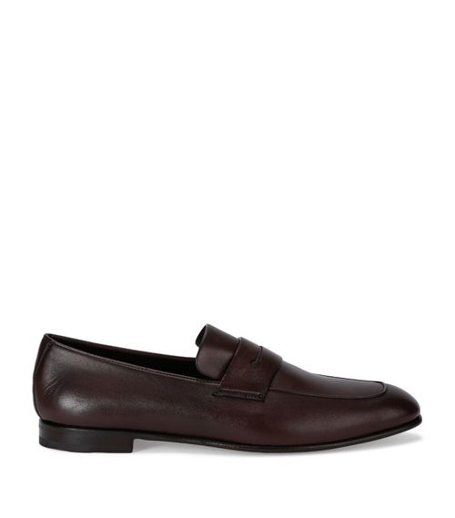 Zegna 남성 Leather L'Asola Loafers