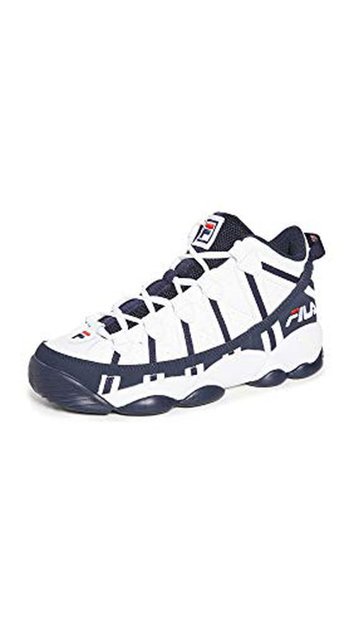 Fila Men's Stackhouse Spaghetti Basketball Sneakers Safety Yellow/Navy/White