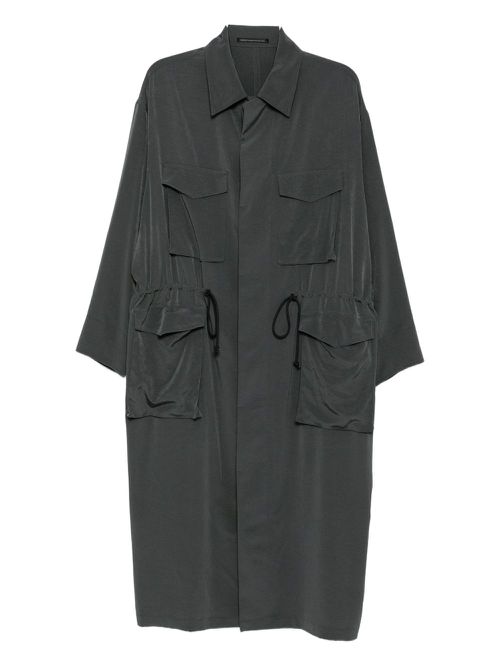 Crepe de Chine long dress - Green