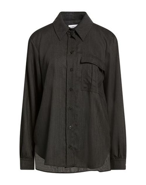 Woman Shirt Charcoal Size 14 Virgin Wool, Polyester, Viscose