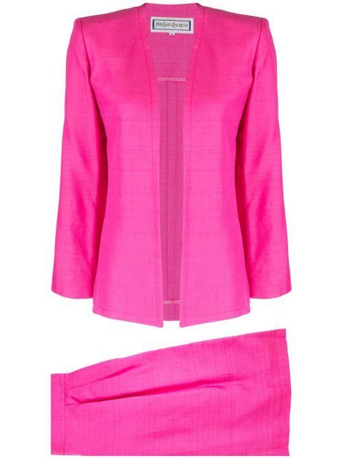 Open-front skirt suit - Pink