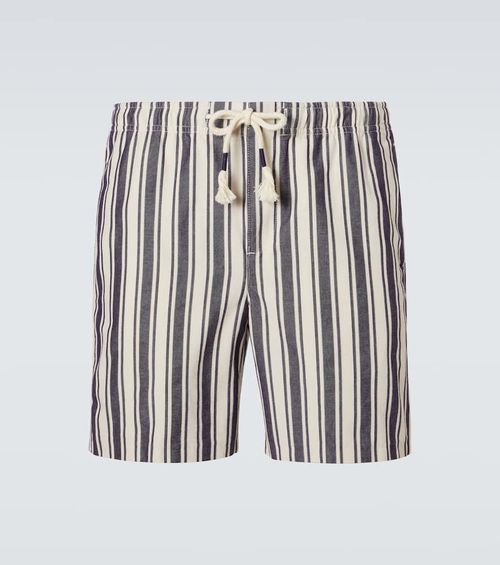 Alex striped cotton shorts