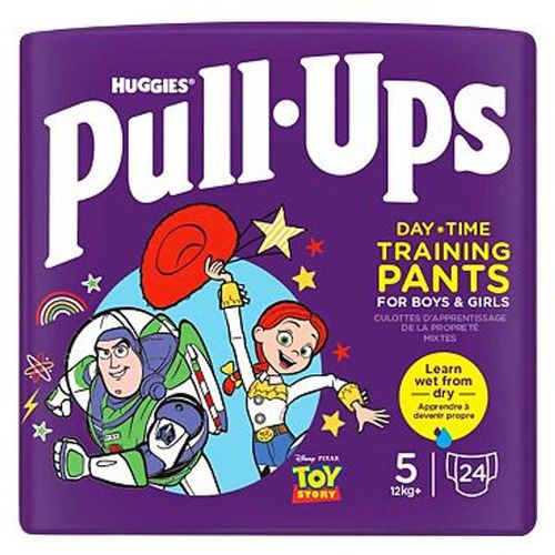 Huggies Pull-Ups Unisex Day Time Training Nappy Pants, Size 5, 24 Pants