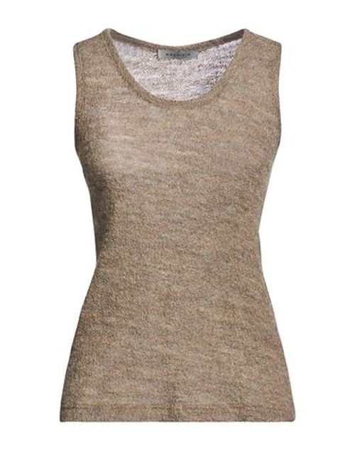 Woman Sweater Khaki Size M Wool