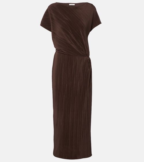 Pleated midi dress