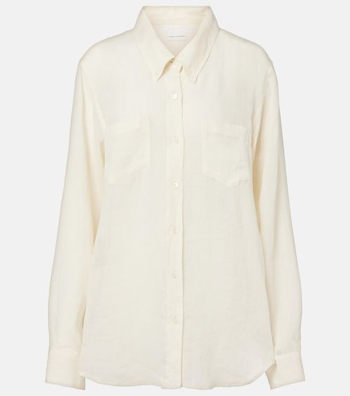 Oversized ramie shirt