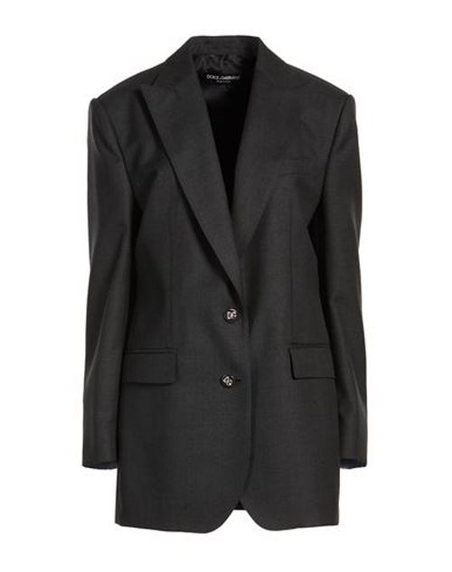 Woman Blazer Charcoal Size 10 Virgin Wool