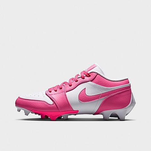 Men's 1 Low TD Football Cleats in Digital Pink/White