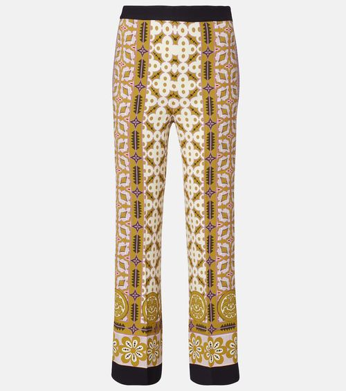 Printed straight pants