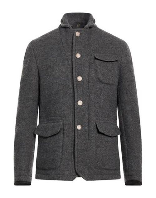 Man Coat Grey Size 38 Wool, Cotton, Polyamide, Alpaca wool