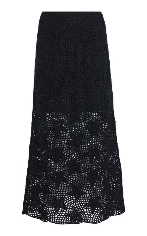 Roz Cotton Knit Midi Skirt - Moda Operandi