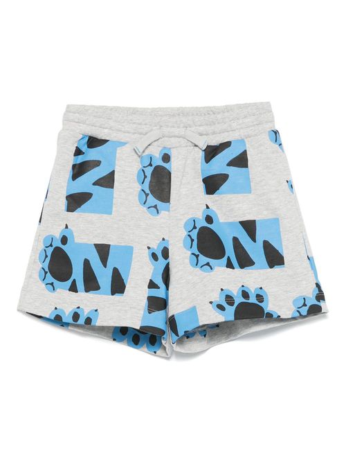 Illustration-print shorts - Grey