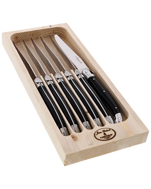 6 Black Knives Sharpened