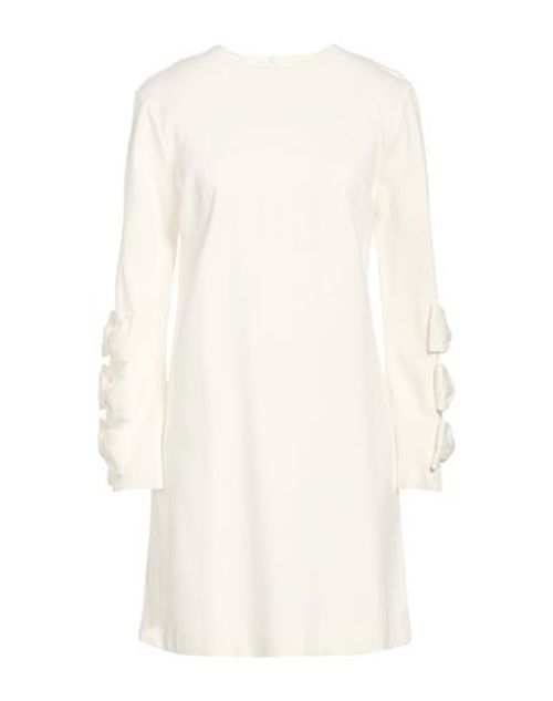 Woman Mini dress White Size 4 Viscose, Polyamide, Elastane